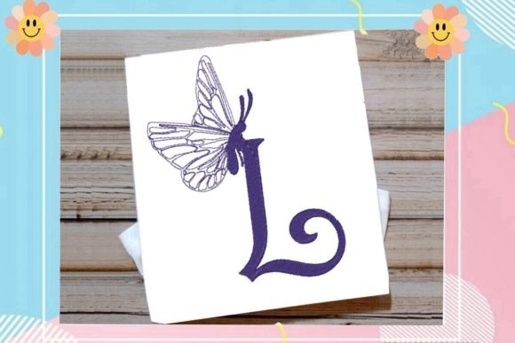 Beautiful Butterfly Letter L: A Designer’s Take for Boutique Apparel