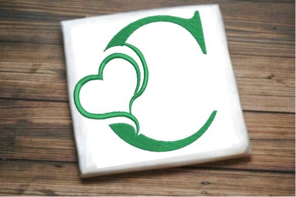 Beautiful C Letter Heart Alphabet Review for Holiday Embroidery