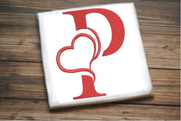 Beautiful P Letter Heart Alphabet Review for Seasonal Embroidery