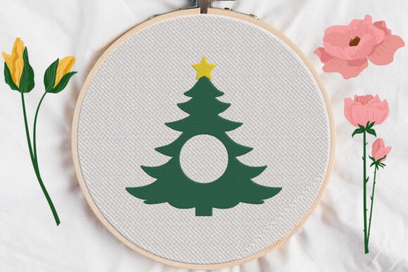 Christmas Tree with Star, Monogram Frame Review for Business Embroidery