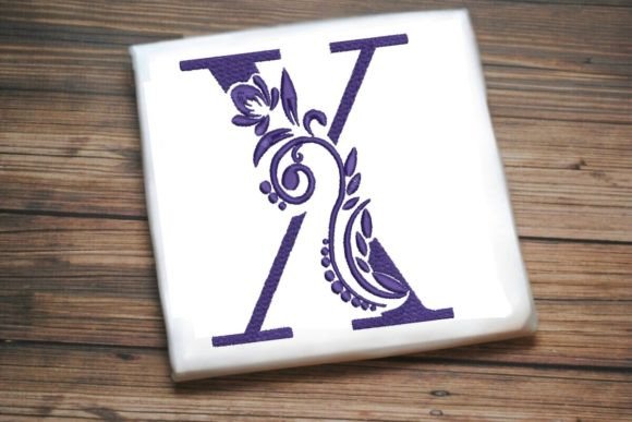 Elegant Illustrated X Letter Design for Craft Fair Charm