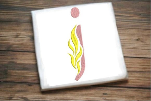J Letter Alphabet on Fire: A Spark of Elegance for Personalized Embroidery