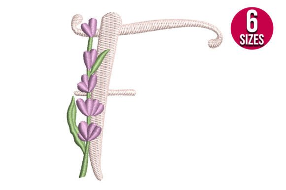 Lavender Font Letter F: A Thoughtful Addition for Wedding & Personalized Embroidery
