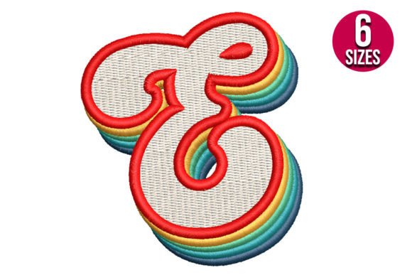 Retro Alphabet Letter E: A Seasonal Embroidery Essential