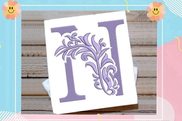Reviewing Beautiful Monogram Letter N for Real Embroidery Projects