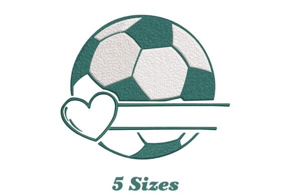 Soccer Ball Split Monogram: A Playful Touch for Etsy Embroidery Sellers