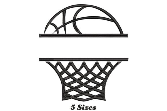 Split Basketball Monogram: A Seasonal Embroidery Gem?