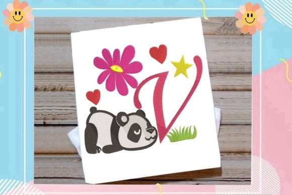 The Cute Panda Monogram V Letter Review